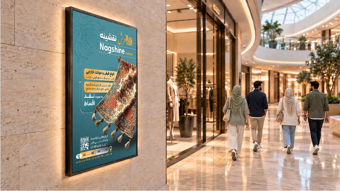 تراکت لایه باز فروشگاه فرش