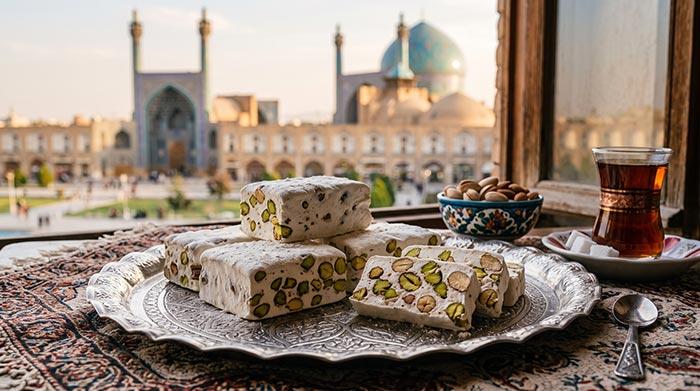 عکس گز پسته‌ای ایرانی