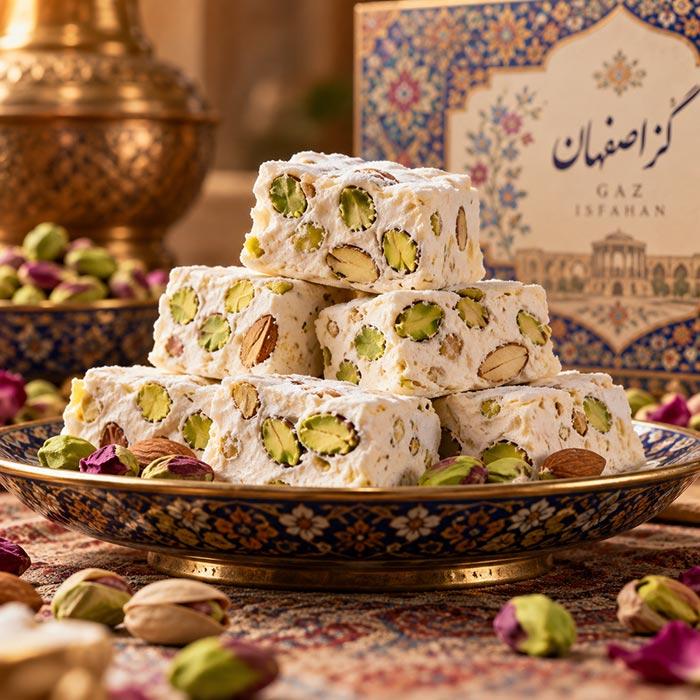 عکس گز اصفهان با آجیل